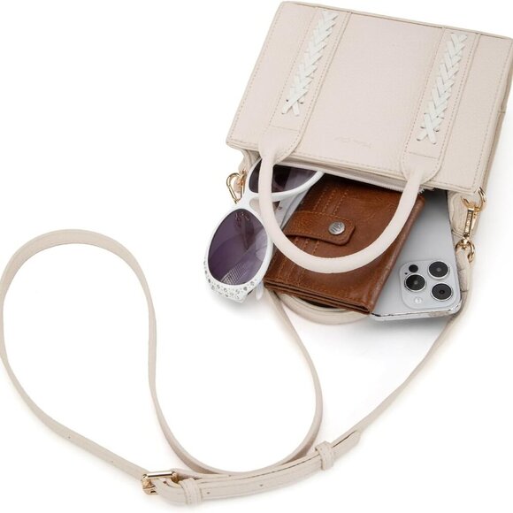 Mini Satchel Purse Women Small Handbag Elegant Top Handle Crossbody Tote - Picture 5 of 7